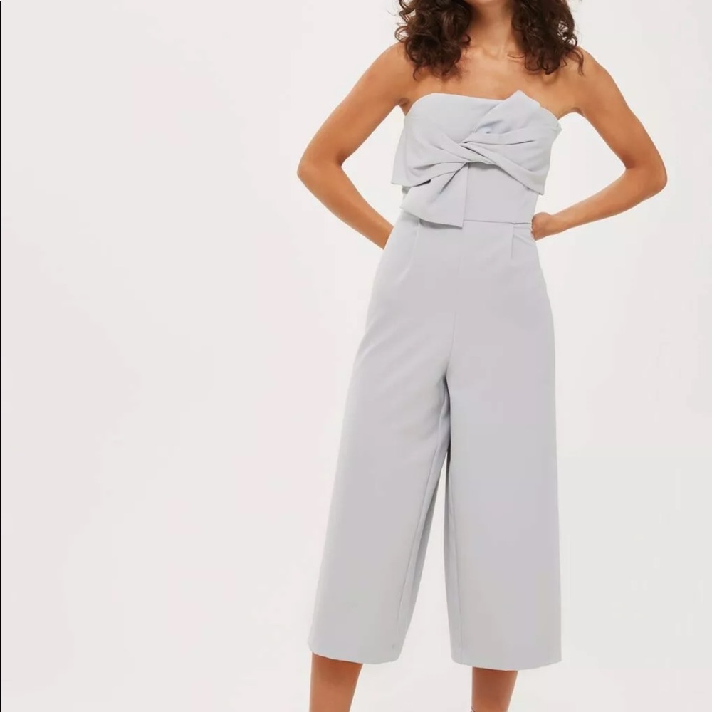 Gorgeous light blue midi jumpsuit